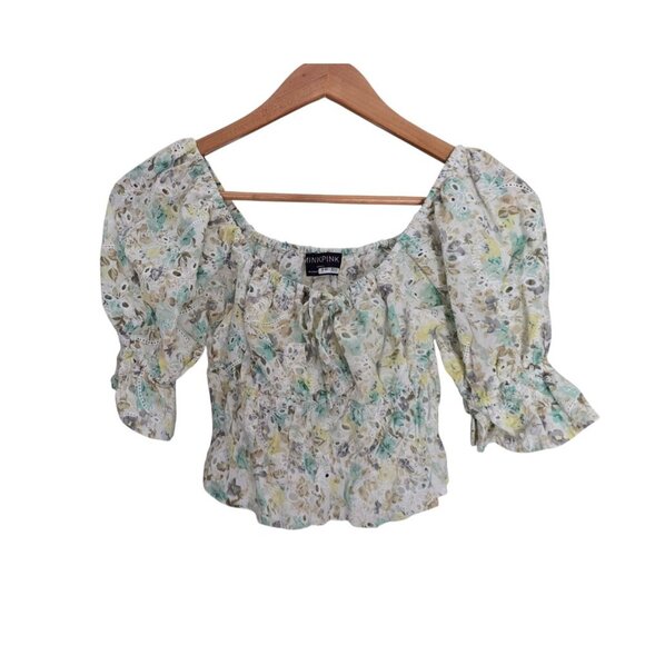 Women's - MINKPINK Irwin Eyelet Floral Top, Size Small - Picture 2 of 7